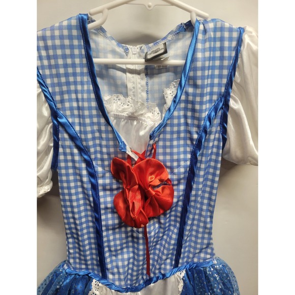 Wizard Of Oz Dorothy Costume Dress Blue Gingham Halloween Cosplay‎ Kids - Picture 2 of 4